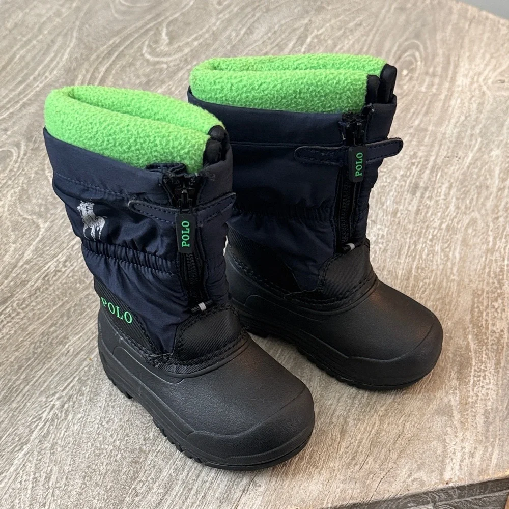 Polo by Ralph Lauren Toddler Boots - Navy and Green